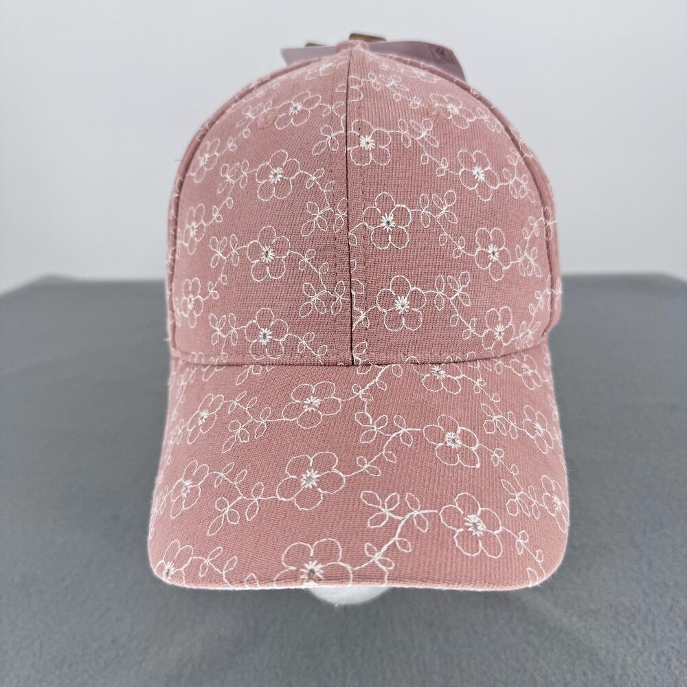 Iam‎ Hat Cap Strap Back Womens Adjustable Pink Floral Baseball Casual Spring
